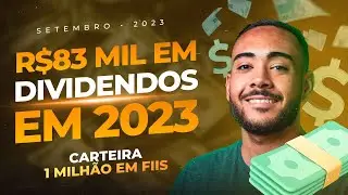 83 mil reais em Dividendos - 1 milh&atilde;o em FIIs