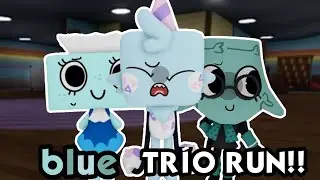 blue trio run!! Con mi hermanas :D Dandys world