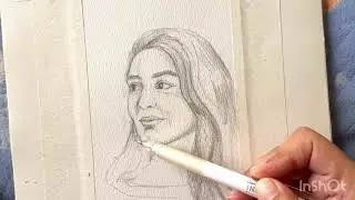 Portrait sketch of actor || time-lapse drawing process