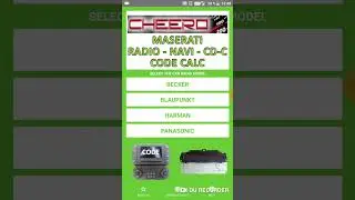Код разблокировки для радиоприемника MASERATI BLAUPUNKT M139 BECKER INFOTAINMENT HARMAN VP4 PANASONIC 8.4 CDC