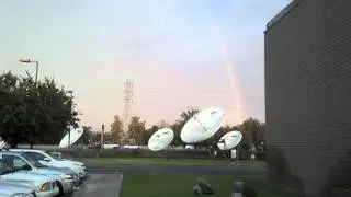 Forecaster Aaron Perlman cries over rainbow