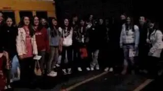 Fans singing happy birthday!