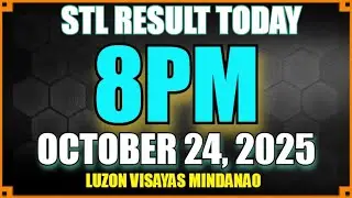 Stl Result Today [8pm MINDANAO OCTOBER 24, 2025] Pcso Lotto