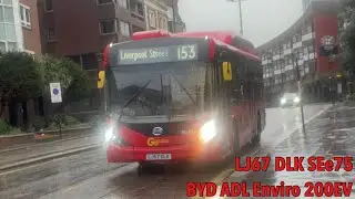 Go-Ahead London Route 153 | BYD ADL Enviro 200EV | Waterloo (RA) | LJ67 DLK SEe75