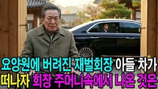 요양원에 버려진 재벌회장, 아들 차가 떠나자 회장 주머니속에 나온 것은..ㅣ노후사연ㅣ감동사연ㅣ사연라디오ㅣ오디오북