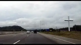 Driving Interstate 81 South Across the Virginia Tennessee Line