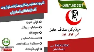 Institute of trauma jobs 2023//Shaheed Mohtarma Benazir Bhutto Institute of trauma jobs