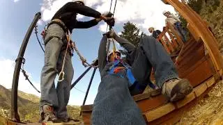 Ziplining Shoe Cam!  AVA Zipline Adventures Idaho Springs, CO