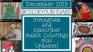 #ColorYourHoard - December 2019 Adult Colorings & Updates for 2020