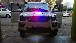 Mahindra Scorpio Modified | Police Light | Flasher Light | Modified Scorpio | #ModifiedScorpio