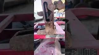 Part 2 5 Tom railroad tie jack /forklift jack frozen as safety joint.  Gas and fire now&hellip;