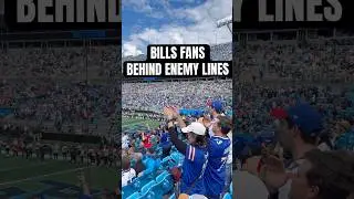 Buffalo Bills fans taking over Bank of America Stadium in Charlotte #bills #panthers #nfl #shorts