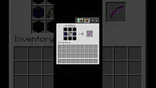 how to craft netherite bow 🏹 IN MINECRAFT 💀##obsidian #bow #viralshort
