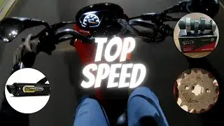 Top speed pop110i com comando bravo + pinhão 15 + escapamento gp competition