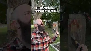 Secret info: axe throwing accuracy #shorts #axethrowing #axe #skills #vikings #outdoors #real #tips
