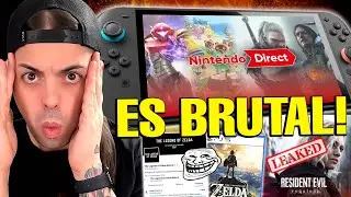 🔥NOTICIONES Nintendo SWITCH 2 y +! Leaks DIRECT, ZELDA en PLAYSTATION? Leaks de RE Requiem...