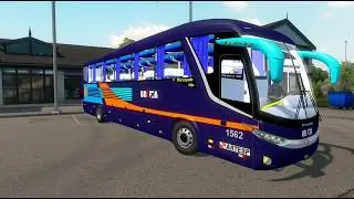 Scania G7 1050 Bus/ Norway road / Top speed 80-95 kph/Euro Truck Simulator 2 ets2 1.36