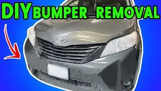 DIY (2011 - 2017) Toyota Sienna Front Bumper Removal / Takeout - Any Bumper Takeout