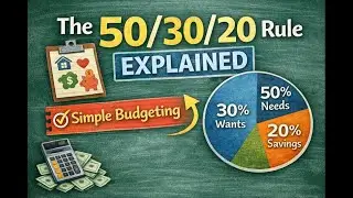 50/30/20 Budgeting Rule Explained | Money Management 50 30 20 Rule | Lean Learning Lane | Save Money