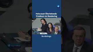 Holocaust-&Uuml;berlebende Tova Friedman spricht im Bundestag #tagesschau