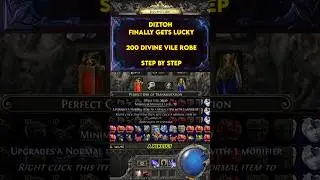 Рецепт создания одеяния Peak Vile (пошагово) от Diztoh #pathofexile2 #poe2 #crafting #shorts