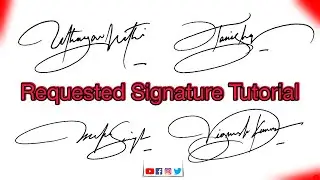 Requested signature style✍ || Requested Signature ||@AnupCalligraphy #signature #signaturestyle