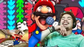 Mario Plays: Friday Night Funkin Reaction “Mario Rapping”