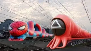 Uniik!, Kereta Listrik SquidGame Exe Guard Merah, Kereta Api Ular Spiderman Panjang