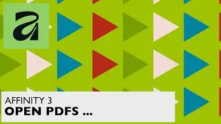 Affinity 3: Открытие PDF-файлов | Создание узоров и кистей | Как работать в Canva