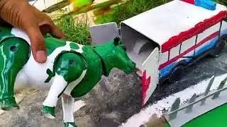 AMAZING TOY WALKING COW AND ELEPHANT 🐄🐘 WADIDAU‼️PROSES POTONG SAPI KURBAN SIMOLASI 