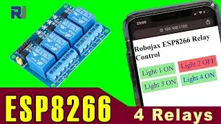 Контрольная лампа с 4 реле с NodeMCU ESP8266 IoT и D1 Mini через WiFi