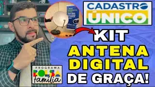 KIT ANTENA DIGITAL DE GRA&Ccedil;A PARA TODOS DO CADASTRO &Uacute;NICO - VEJA COMO RECEBER PASSO A PASSO!