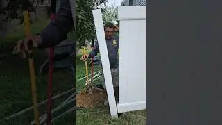 how to install vinyl fence
