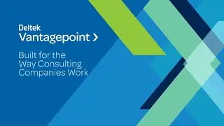 Deltek Vantagepoint for Consulting