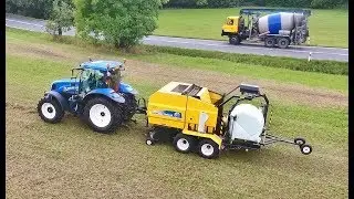 New Holland T6.175 + BR6090 Combi Boháč Jiří NH T5.120 + Kongskilde R+ 820