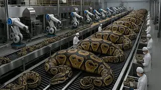 Inside a Modern Python Leather Factory: From Farmed Snakes to Luxury Jackets (Full Process)