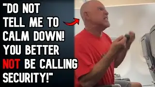Idiot Escorted Off Plane By Security After HUGE Tantrum!  - r/EntitledPeople