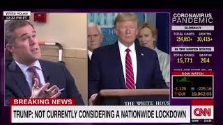Donald Trump blast Reporter over Corona Virus Question!
