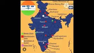UNIT/DIVISIONS OF BHARAT HEAVY ELECTRICAL LTD......#maps ..