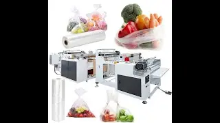 Automatic Plastic Bag Roll Making Machine-with paper core