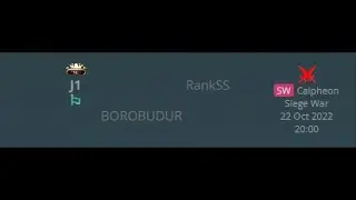 J1 - DEF SIEGEWAR - Calpheon - ⚔️ BOROBUDUR ⚔️ RankSS ⚔️ - Black Desert Mobile