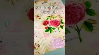 #shorts Haz tu propio PAPEL Scrapbook #diy #2023