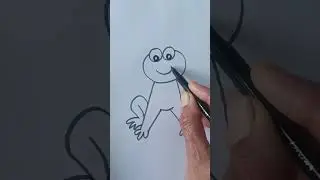How to draw beautiful and easy frog 🐸with oo