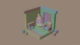 Christmas Tree and Presents Animation - Full Process no commentary