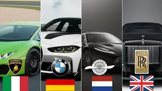 🚗✨ Top 10 Luxury Car Brands by Country! 🌍🔥