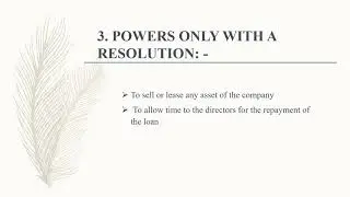 Directors: - appointment, powers, duties and liabilities.