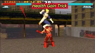 Tekken 3 Jin as Vegeta Secret Health Gain Trick | Tekken 3 Game 