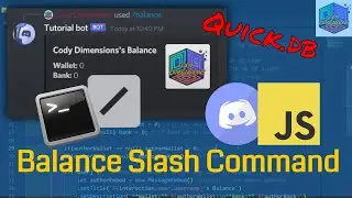 Balance Slash Command | Discord.JS v13 Tutorial | Quick.db