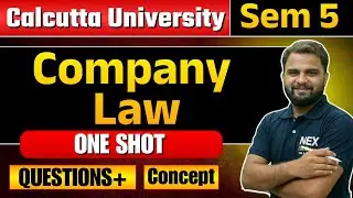 Company Law | OneShot | BCom | Sem 5 | Calcutta University 2026