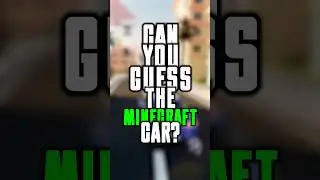 Can you guess the Minecraft Car?